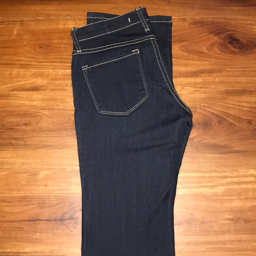 Boot cut dark jeans